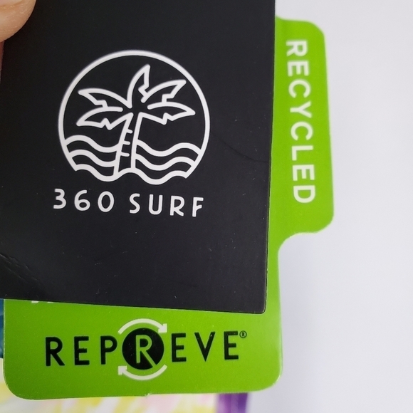 360 Surf Mens Beach Short Tie Dye Surf Made w/ Recycled Polyester Choose Size - Picture 9 of 10